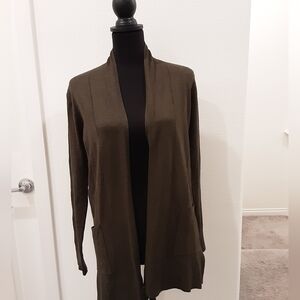 NWT Pink Clover Olive Green Cardigan